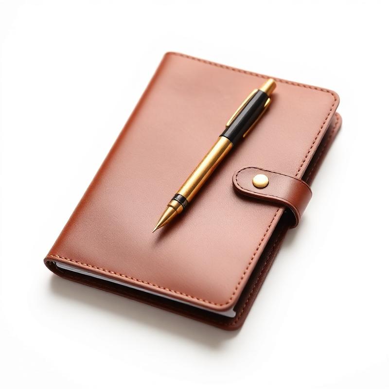 Leather Notebook & Pen Set